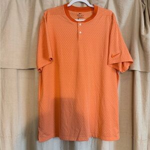 Nike Men's Bright Orange Bladed Polo